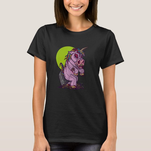 Zombieeinhorn T-Shirt (Vorderseite)