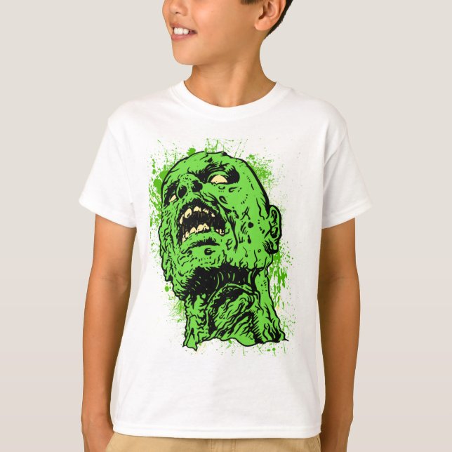 Zombiegesicht T-Shirt (Vorderseite)