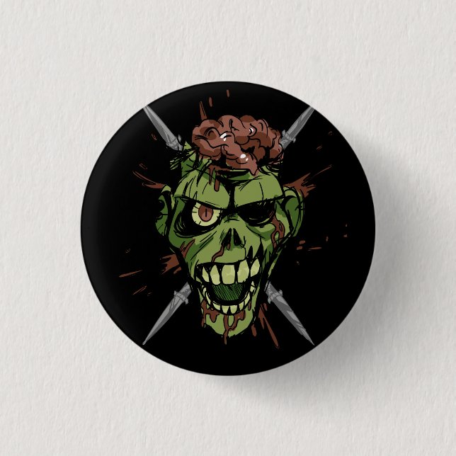 Zombiegraphik der mitchs button (Vorderseite)