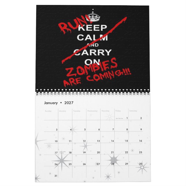 Zombiekalender 2013 kalender (Jan 2027)
