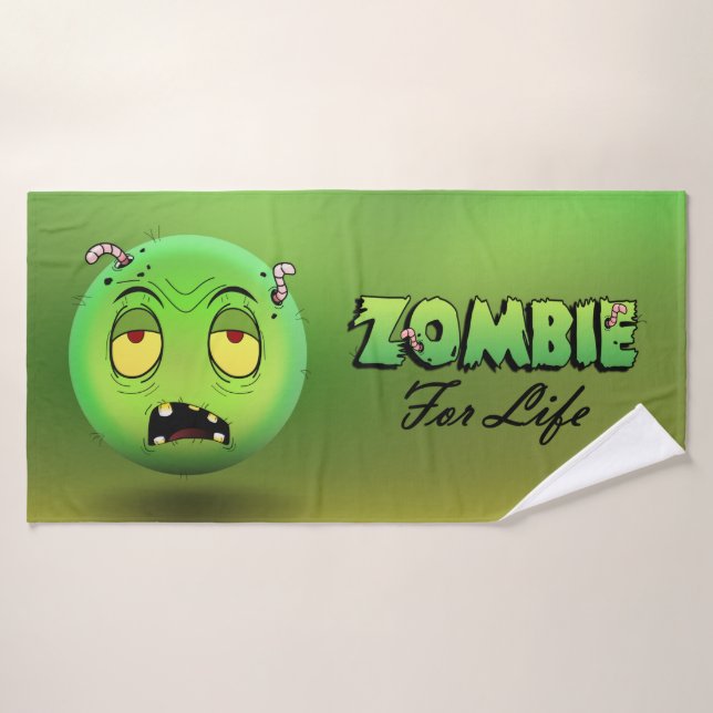 Zombiemoji-Badetuch Badehandtuch (Badehandtuch)
