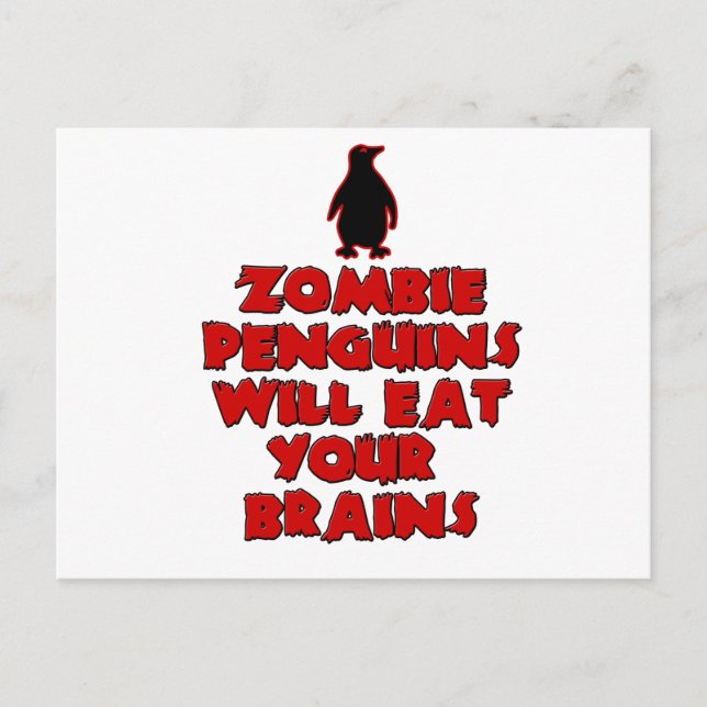 ZombiePenguins Postkarte (Vorderseite)