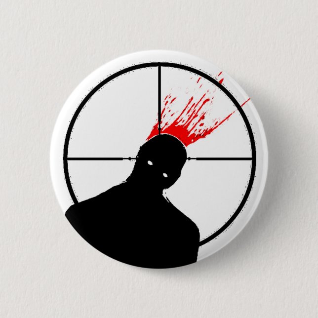 Zombieplatscher Hauptknopf Button (Vorderseite)