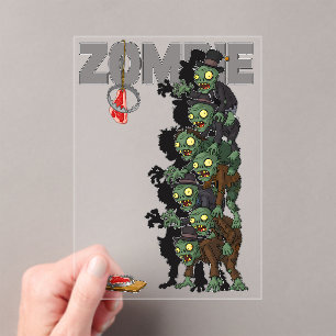 Zombies Acryleinladungen