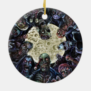 Zombies-Angriff (Zombie-Horde) Keramikornament