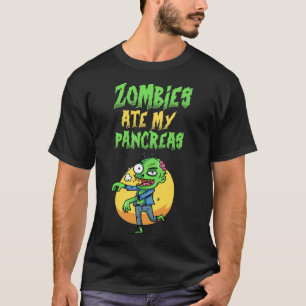 Zombies Ate My Pancreas T1d Typ-1-Diabetes Mädchen T-Shirt