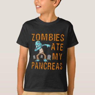Zombies Ate My Pankreas - Fun Diabetes T-Shirt