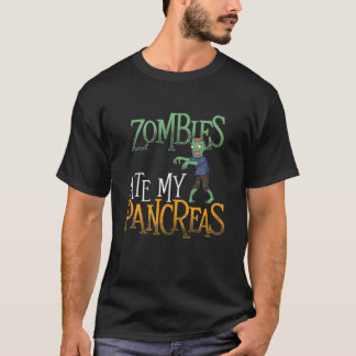 Zombies Ate My Pankreas - T1D Diabetes Ae T-Shirt