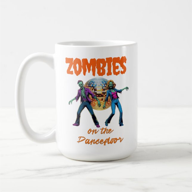 Zombies auf der Tanzfläche Kaffeetasse (Links)