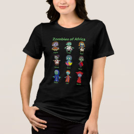 Zombies aus Afrika Tri-Blend Shirt
