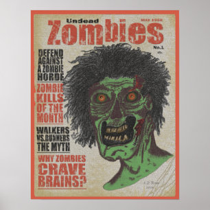Zombies das Magazin Untot Poster