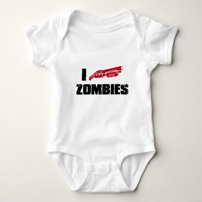 Zombies der Schrotflinte I Baby Strampler (Vorderseite)