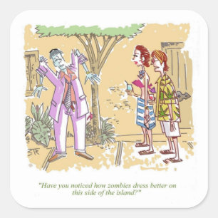Zombies Dress Better Aufkleber