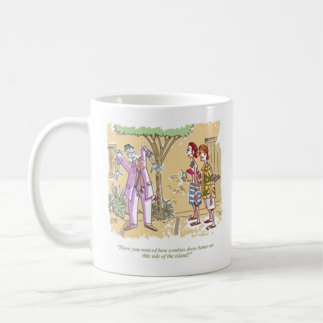 Zombies Dress Better Tasse (Links)