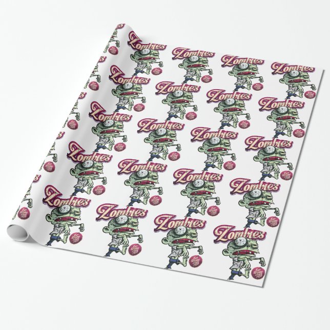 Zombies eat Brains Geschenkpapier (Ungerollt)