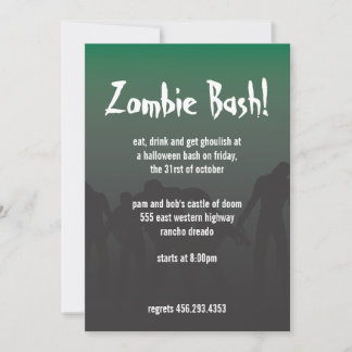 Zombies Einladung