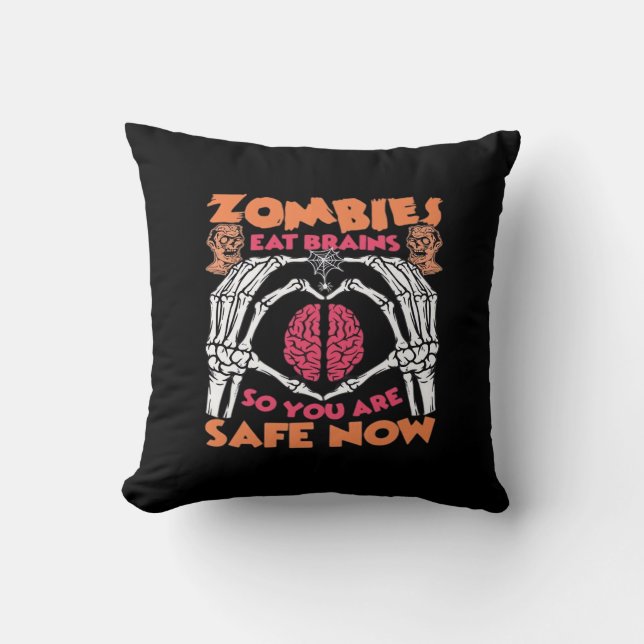 Zombies essen Brains Classic Kissen (Vorderseite)