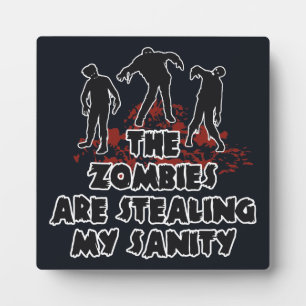 Zombies-Farbplakette Fotoplatte