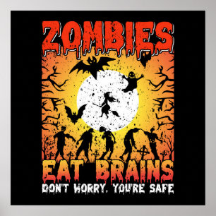 Zombies fressen Gehirne Poster