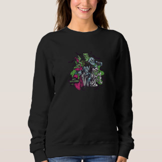Zombies Frohes Halloween Gruseliger Schrecklicher Sweatshirt