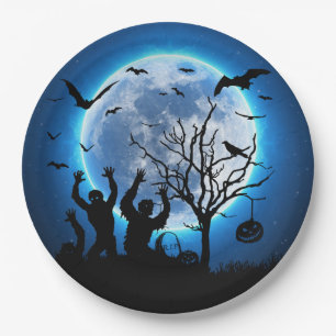 Zombies Fullmoon Custom Paper Tellers 9" Pappteller