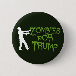 Zombies für Trump-Spaß Button