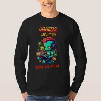Zombies Gamers Einigen Arcade-Spiel Virtueller Spi T-Shirt