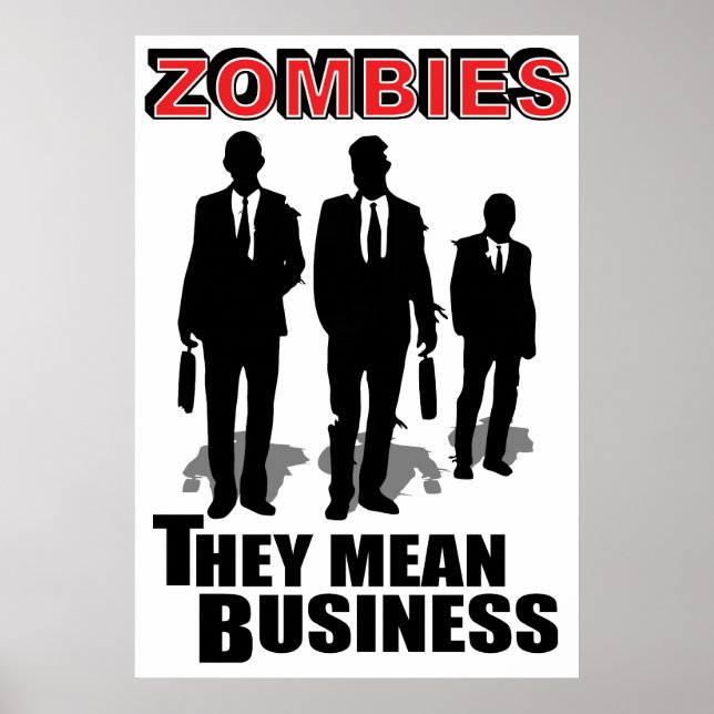 Zombies gemeines Geschäft Poster (Vorne)