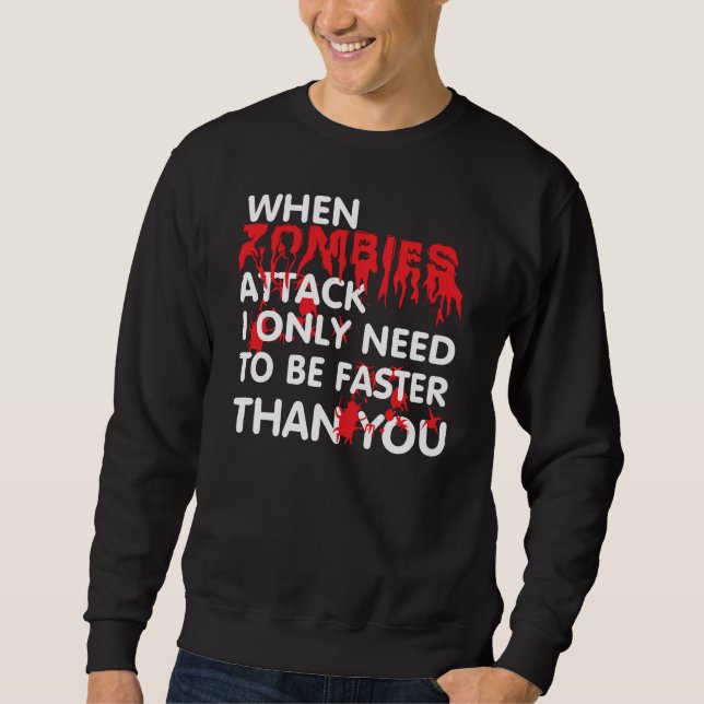 Zombies greifen an. sweatshirt (Vorderseite)