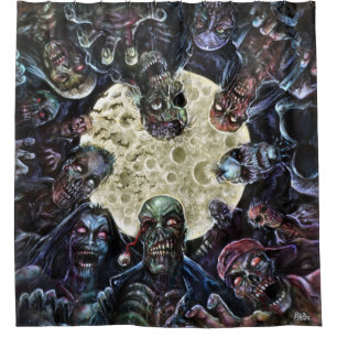 Zombies greifen an (Zombie-Horde) Duschvorhang