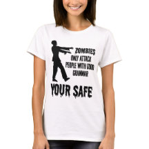 Zombies greifen nur Leute an, die gute Grammatikfr