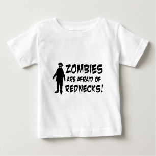 Zombies haben Angst vor Rednecken Baby T-shirt