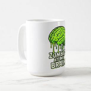 "Zombies haben mein Gehirn gefressen" Lustiger Hal Kaffeetasse