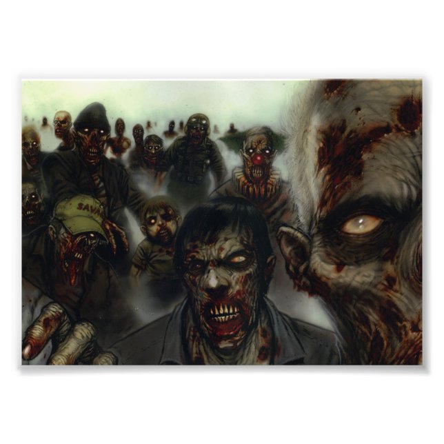 Zombies Halloween Foto Print (Vorne)