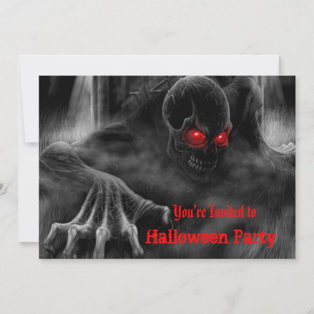 Zombies Halloween-Party Einladung (Vorderseite)