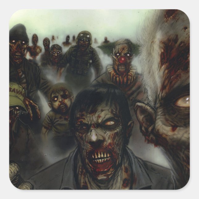 Zombies Halloween Stickers (Vorderseite)