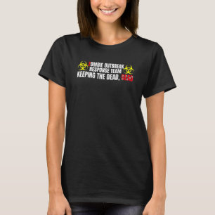 Zombies hassen Fast Food Lustige untote Apokalypse T-Shirt