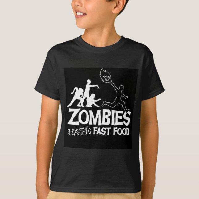 Zombies hassen Schnellimbiß: T - Shirt (Vorderseite)