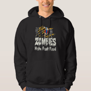 Zombies hasst schnelles Essen, das ich Halloween h Hoodie