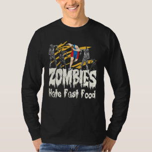 Zombies hasst schnelles Essen, das ich Halloween h T-Shirt