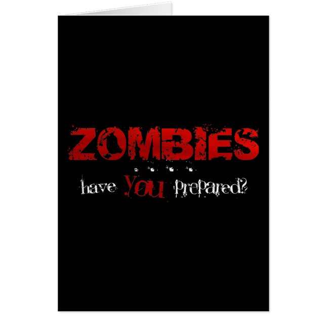Zombies: Hast du dich vorbereitet? (Vorne)