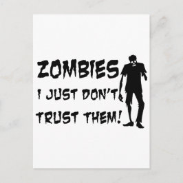 Zombies Ich vertraue ihnen einfach nicht Postkarte