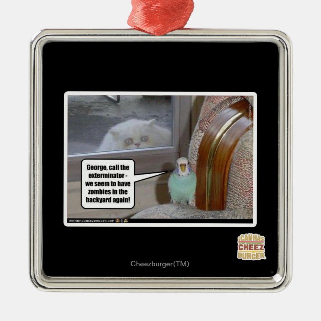 Zombies im Garten Ornament Aus Metall (Vorne)