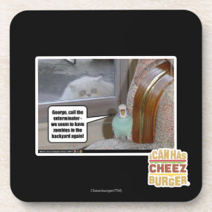 Zombies im Hinterhof Getränkeuntersetzer