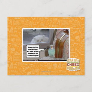 Zombies im Hinterhof Postkarte