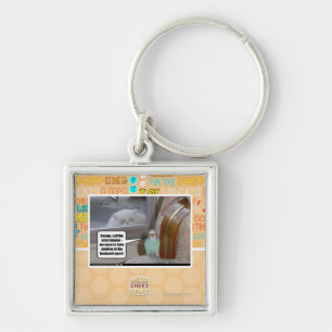 Zombies im Hinterhof Schlüsselanhänger