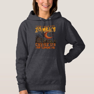 Zombies jagen uns Halloween-Friedhof zunehmender M Hoodie