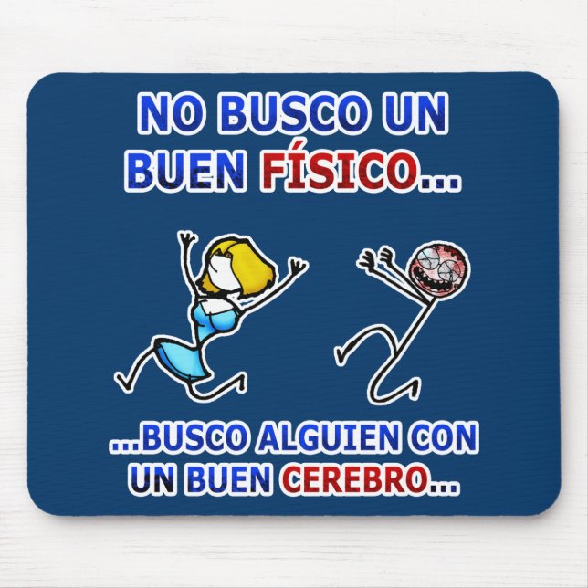 Zombies - keine busco UNO buen físico… Mousepad (Vorne)