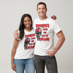 Zombies lieben Gehirn Light Shirts