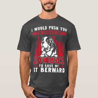 Zombies, meinen St. Bernard Funny Halloween Hund R T-Shirt